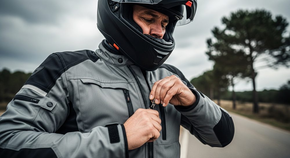 Chaqueta de moto textil de cordura con protecciones - textil vs cuero OutletBiker