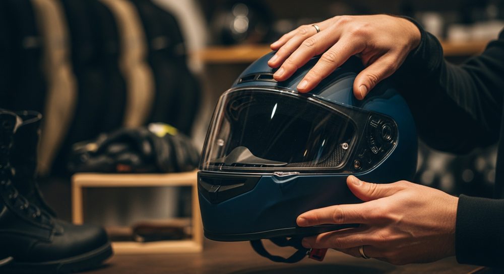 Eligiendo un casco de moto calidad-precio en tienda - cascos outlet OutletBiker