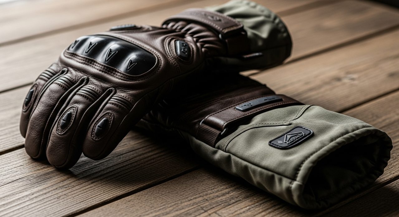 Guantes de moto de invierno impermeables con puño largo – OutletBiker