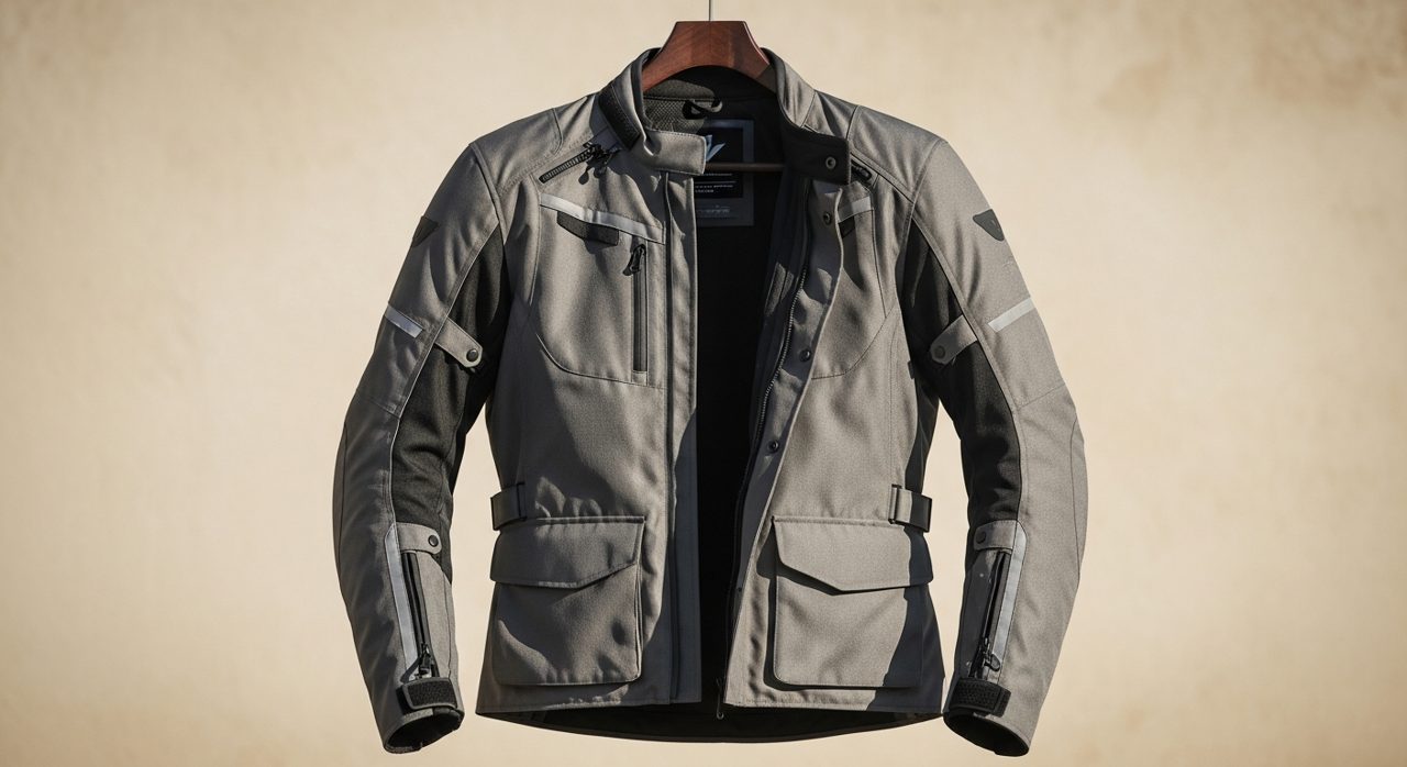Chaqueta de moto de cuatro estaciones con ventilaciones abiertas – OutletBiker