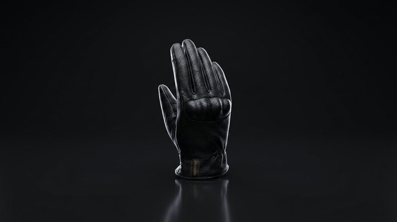 Varios pares de guantes de moto de verano, invierno y racing sobre una mesa de madera – OutletBiker