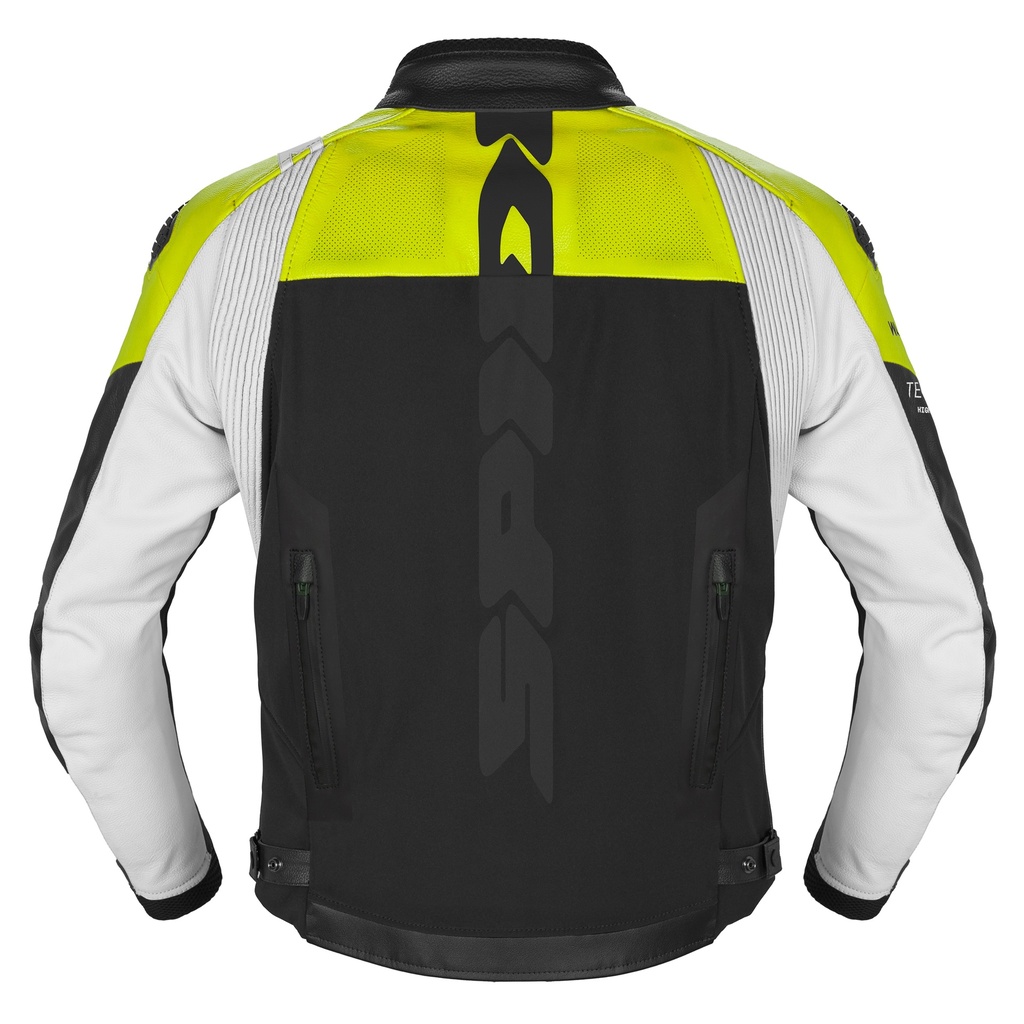 Chaqueta Spidi DP Progressive Hybrid Perforated - Negro Amarillo Fluor - imagen 1