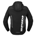 Spidi HOODIE WARRIOR Black White - imagen 2