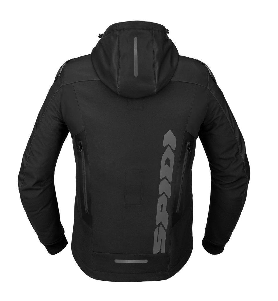 Spidi HOODIE WARRIOR Black - imagen 1