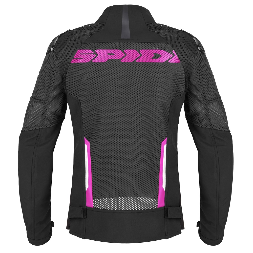 Chaqueta Spidi Race Warrior 2 NET Lady - Negro Fucsia - imagen 2