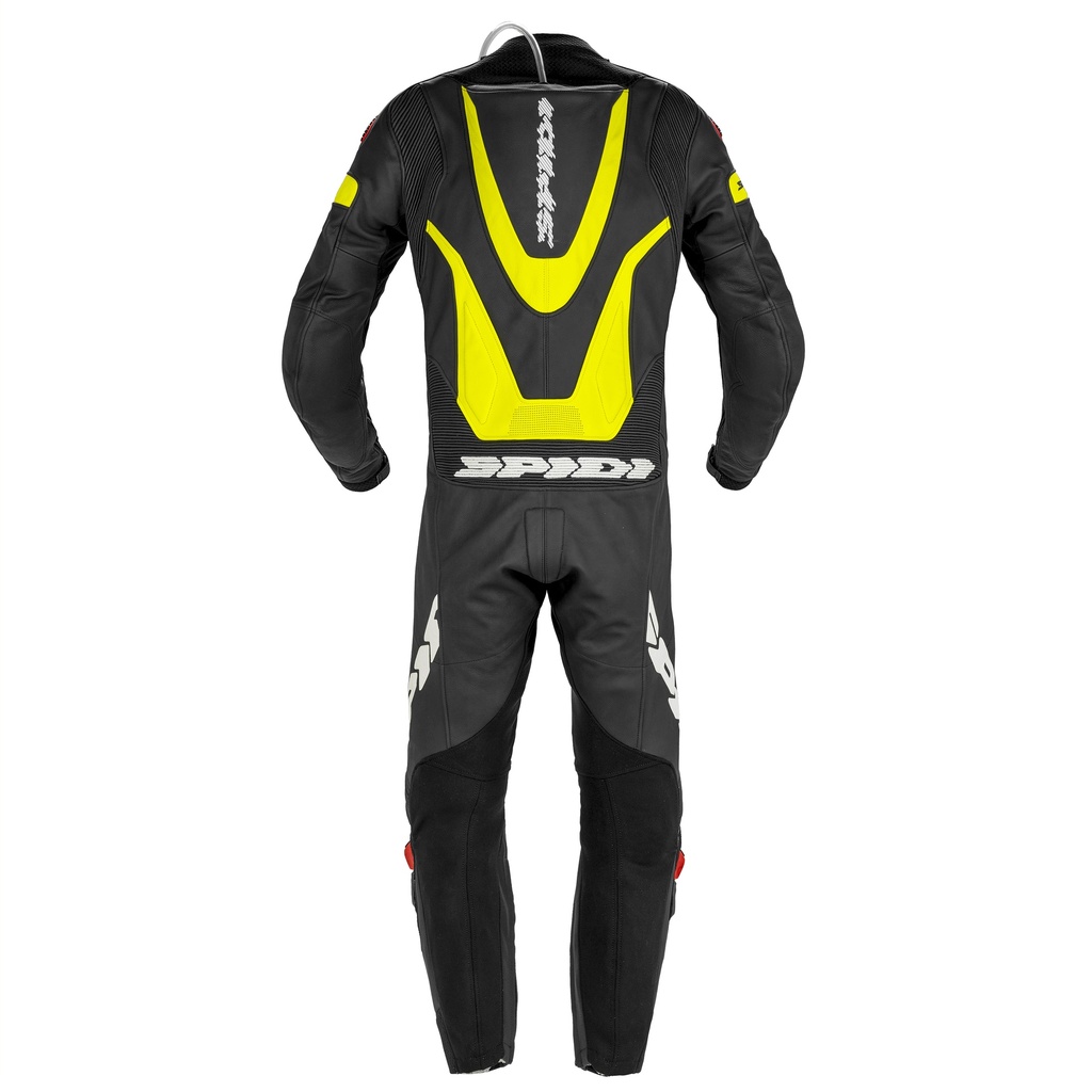 Spidi LASER PRO PERFORATED Black Fluorescente yellow - imagen 2