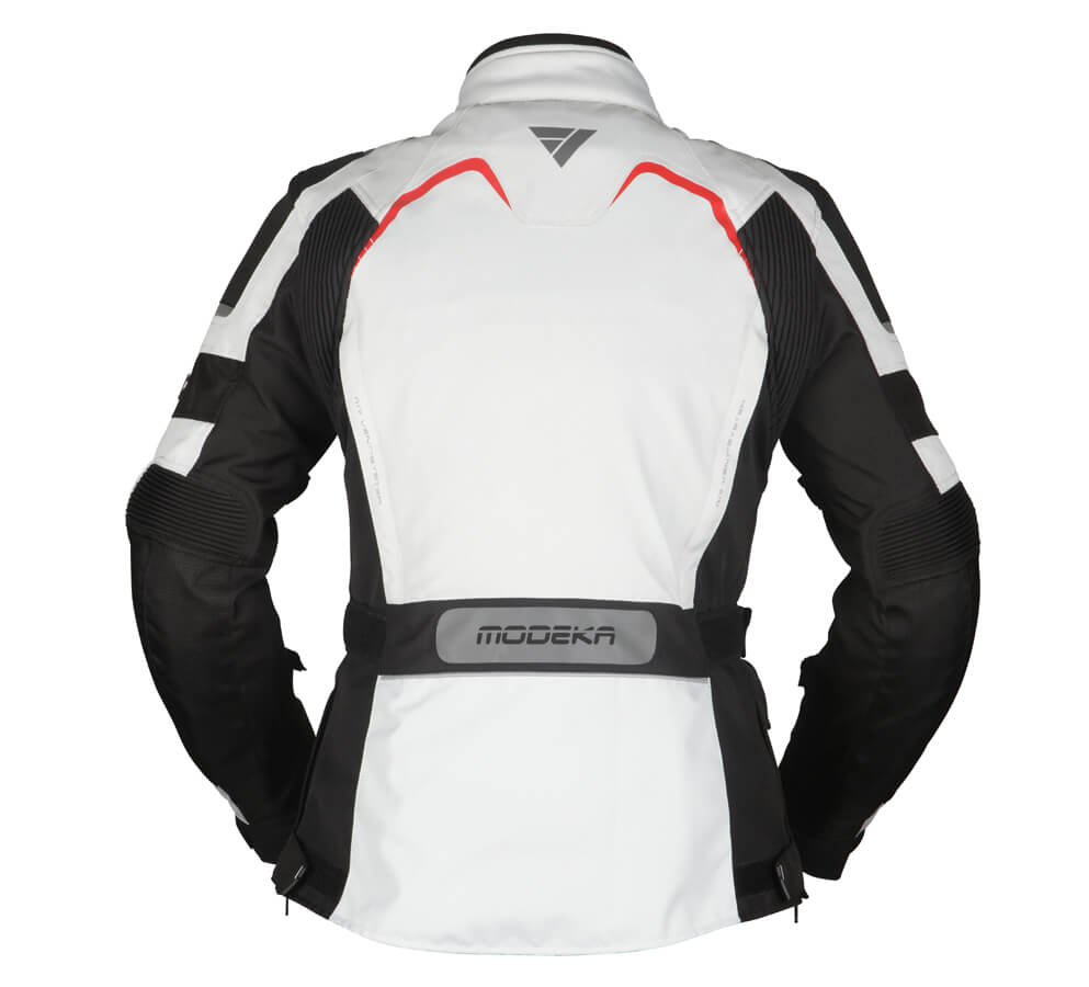 Modeka Elaya Lady Jacket Light Gray Black - imagen 1
