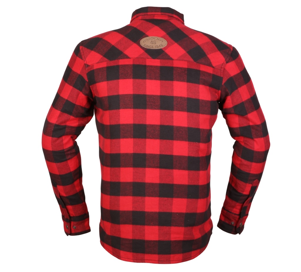 Modeka Flannel shirt Nooner Red Black - imagen 1