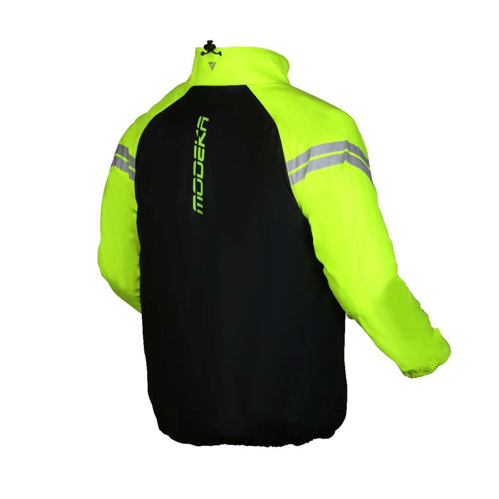 Modeka Flex Dry rain Jacket Black Yellow - imagen 1