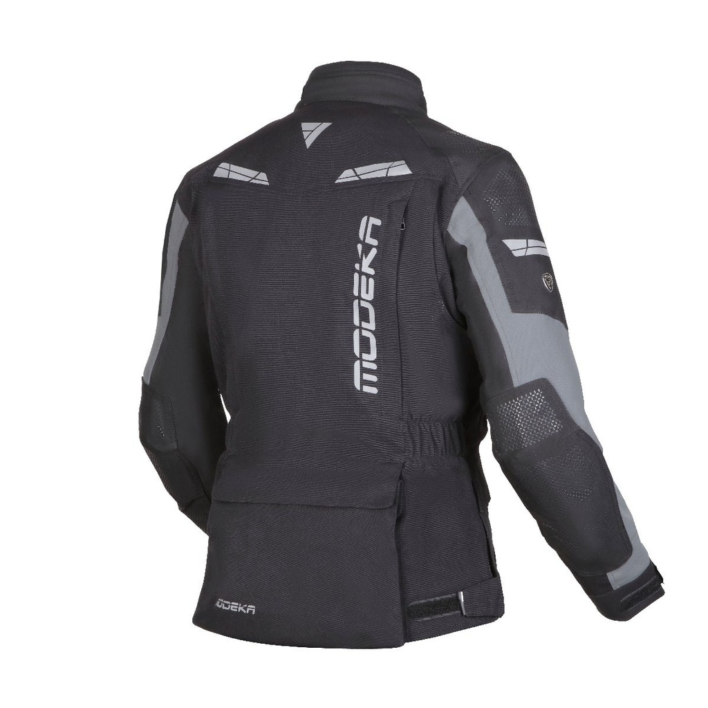 Modeka Hydron Lady Jacket Black Gray - imagen 1