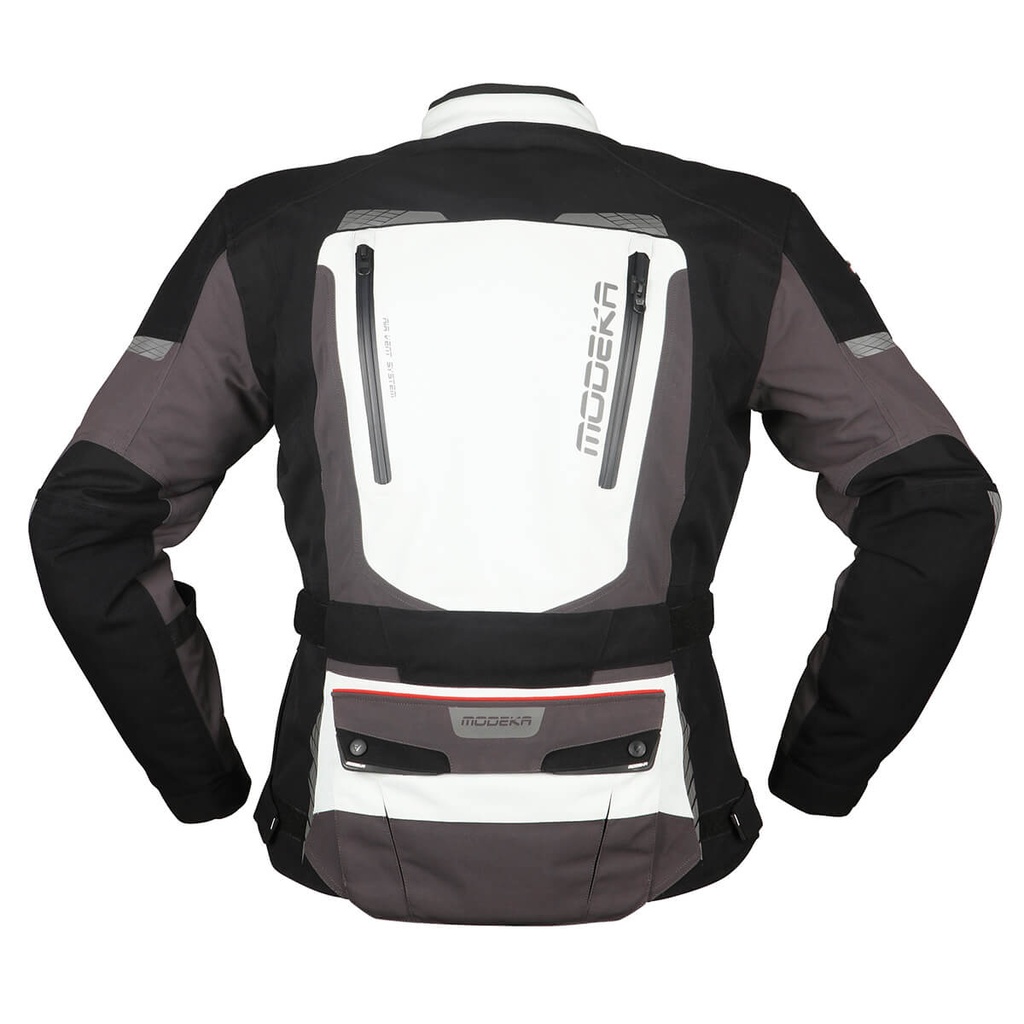 Modeka Jacket Viper LT Light Gray Dark Gray Black - imagen 1