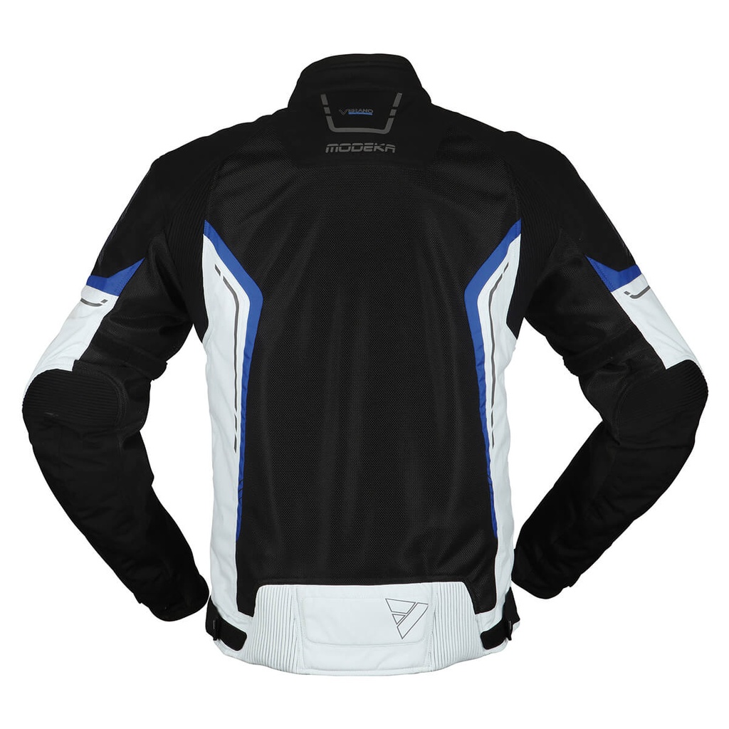 Modeka Khao Air Jacket Black Light Gray Blue - imagen 1