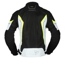 Modeka Khao Air Lady Jacket Black Light Gray Yellow - imagen 1