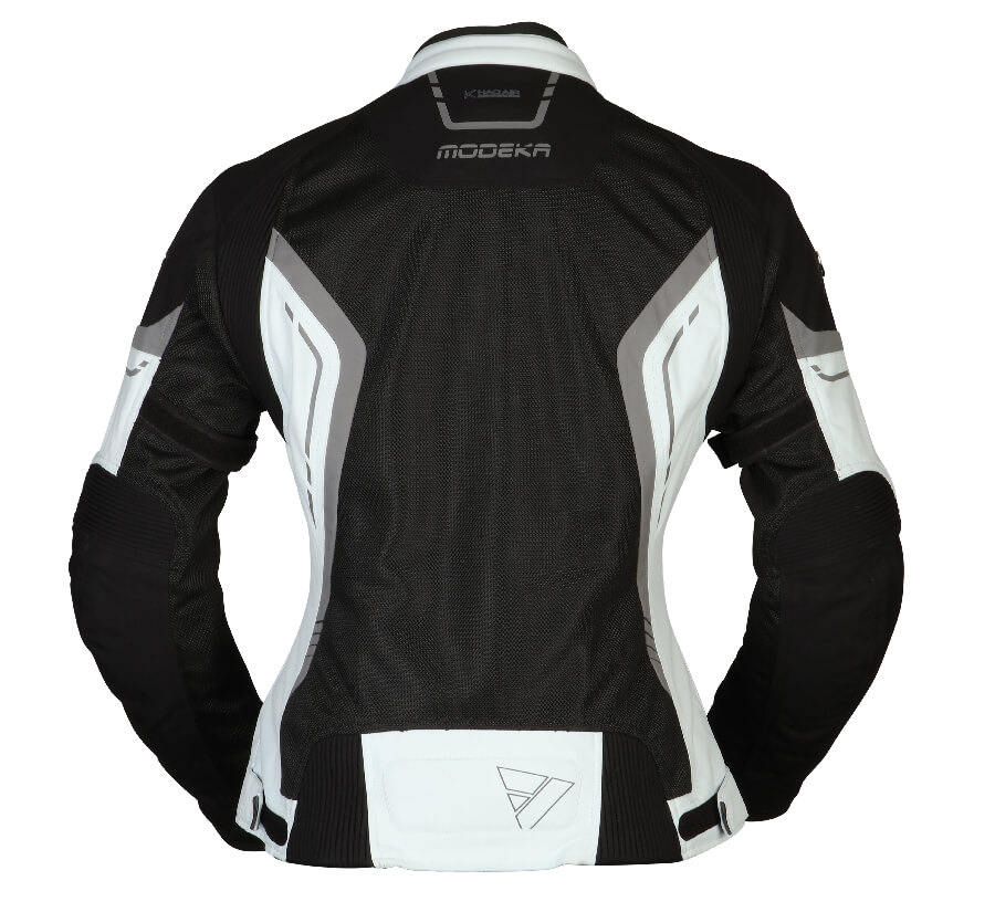 Modeka Khao Air Lady Jacket Black Light Grey - imagen 1