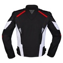 Modeka Lineos Jacket Black White Red - imagen 1