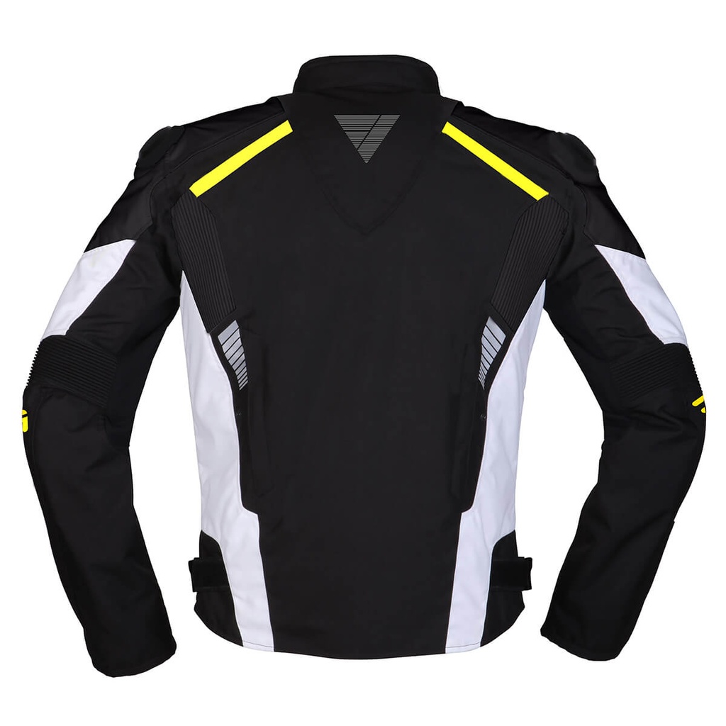 Modeka Lineos Jacket Black White Neon - imagen 1