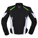 Modeka Lineos Jacket Black White Green - imagen 1