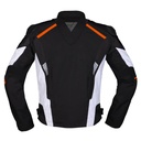 Modeka Lineos Jacket Black White Orange - imagen 1
