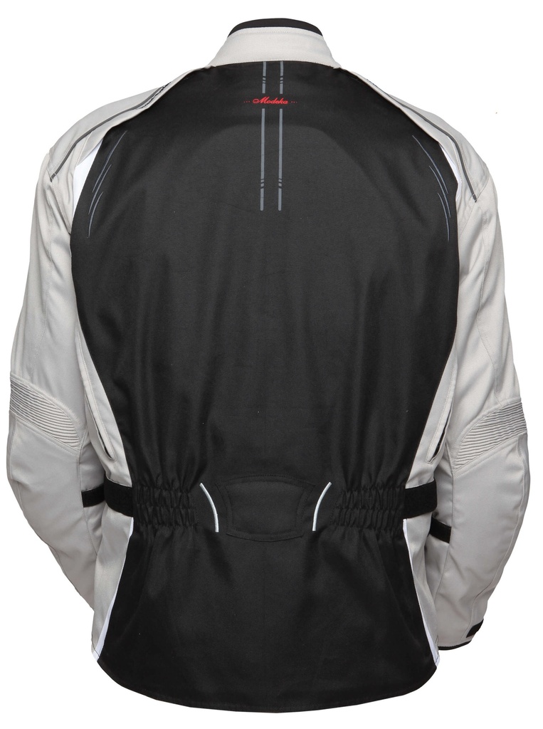 Modeka Manda Lady Jacket Black Light Grey - imagen 2
