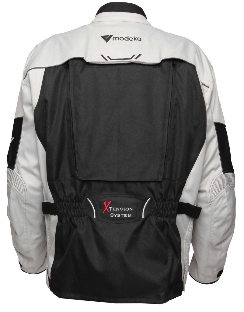 Modeka Mando Jacket Black Light Grey - imagen 1