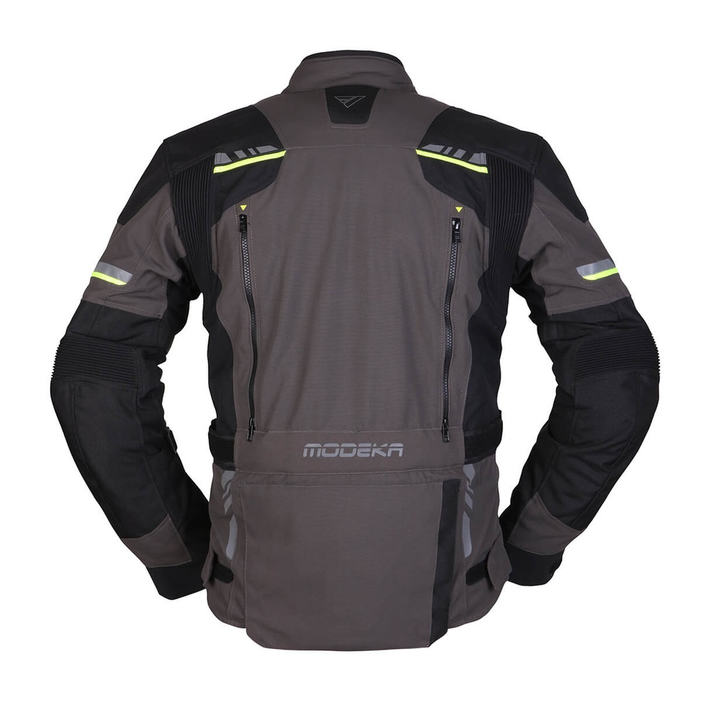 Modeka Taran Jacket Bw Dk.Grey Yellow - imagen 1