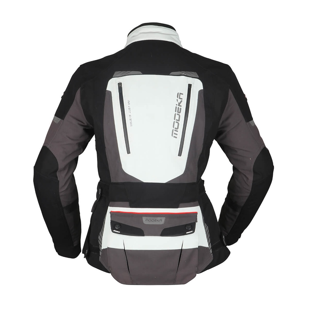 Modeka Viper LT Lady Jacket Light Gray Dark Gray Black - imagen 1