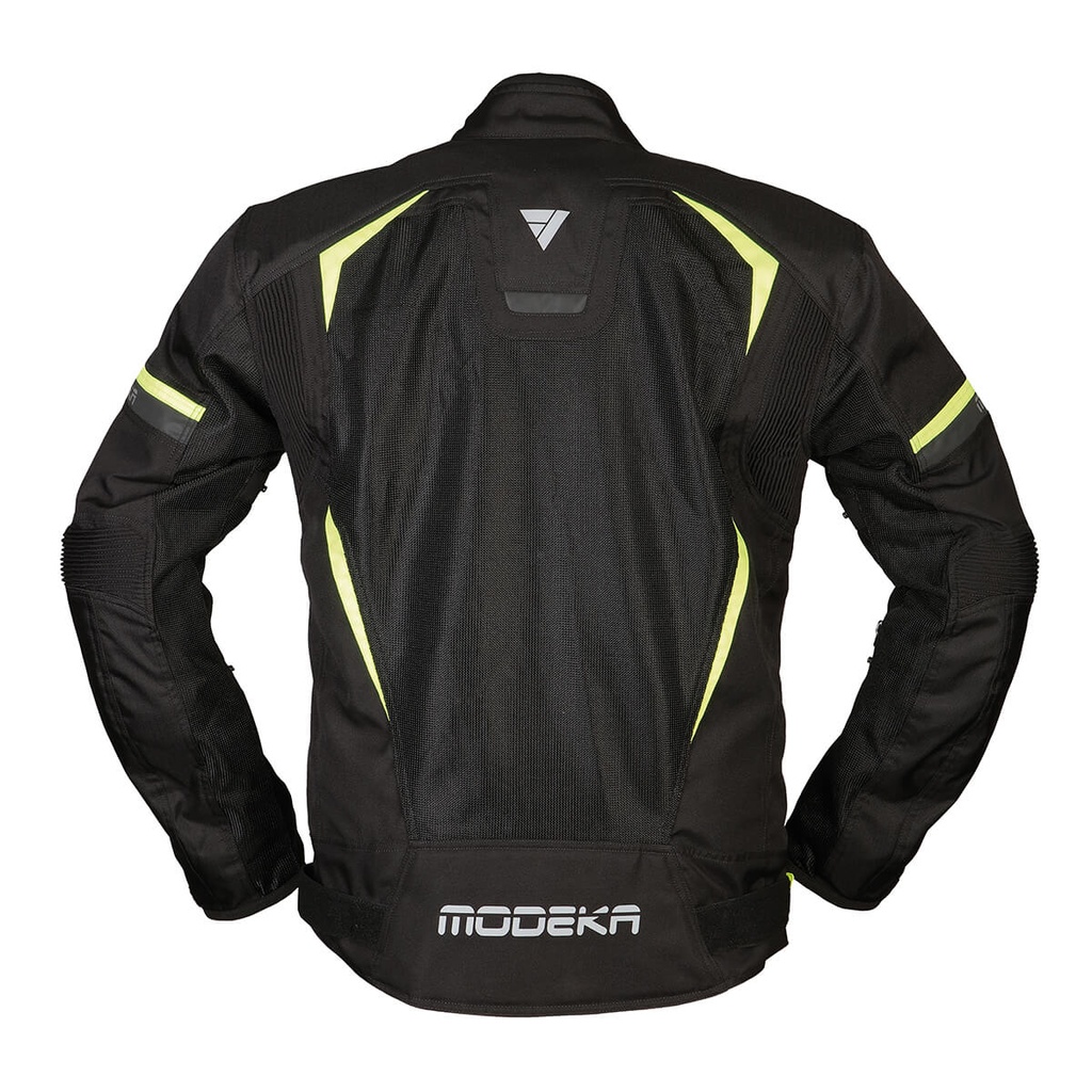 Modeka Yannik Air Jacket Black Yellow - imagen 1