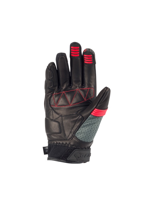 Bering Gloves LADY AXEL Black Grey Red - imagen 1