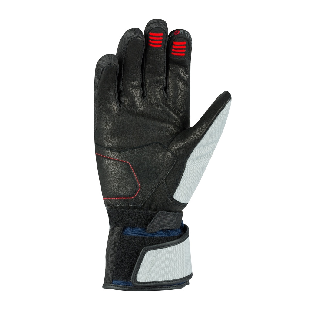 Guantes Bering Siberia Mujer Gris Azul Rojo - imagen 2