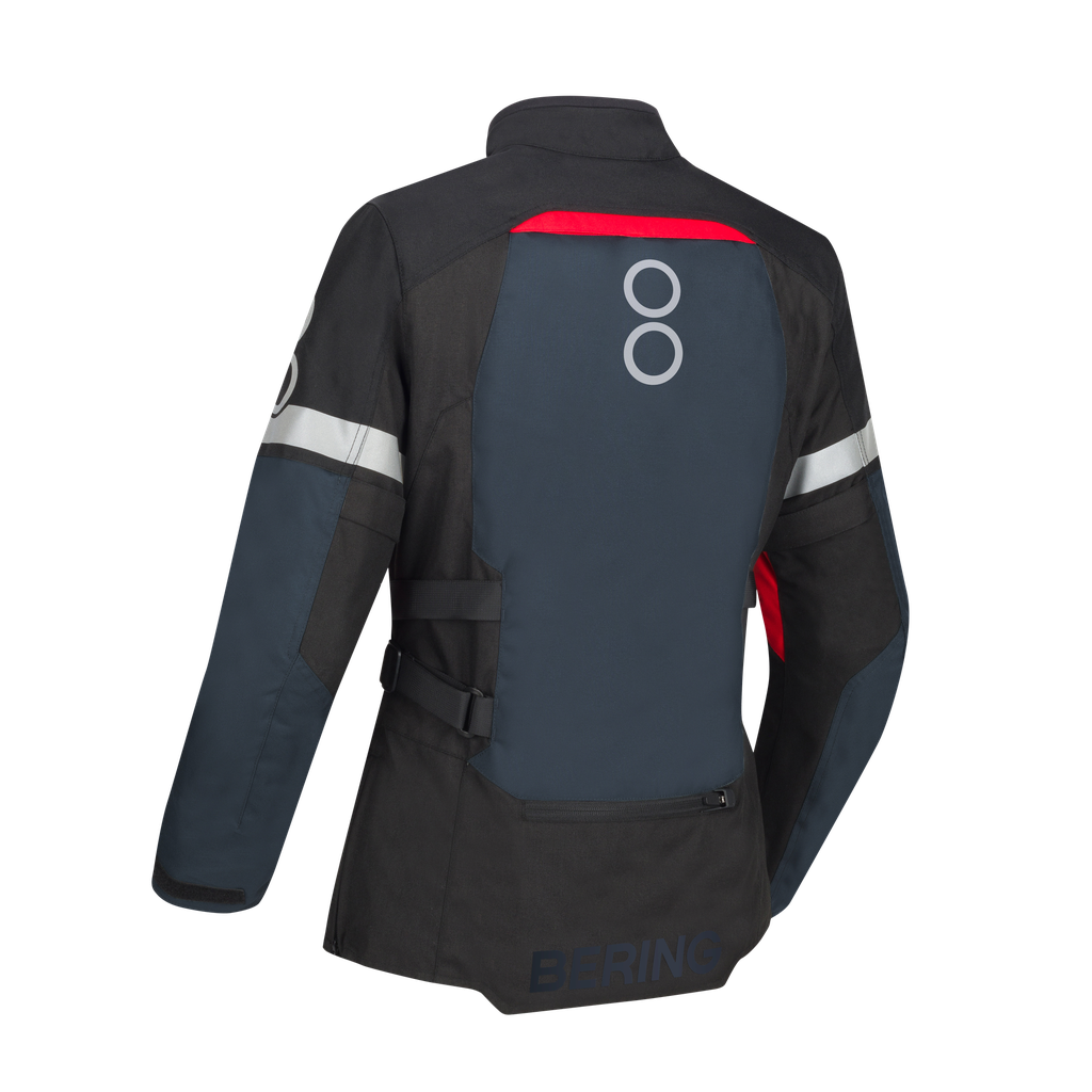 Chaqueta Bering Halifax - En 17353 Mujer Negro Antracita Rojo - imagen 2