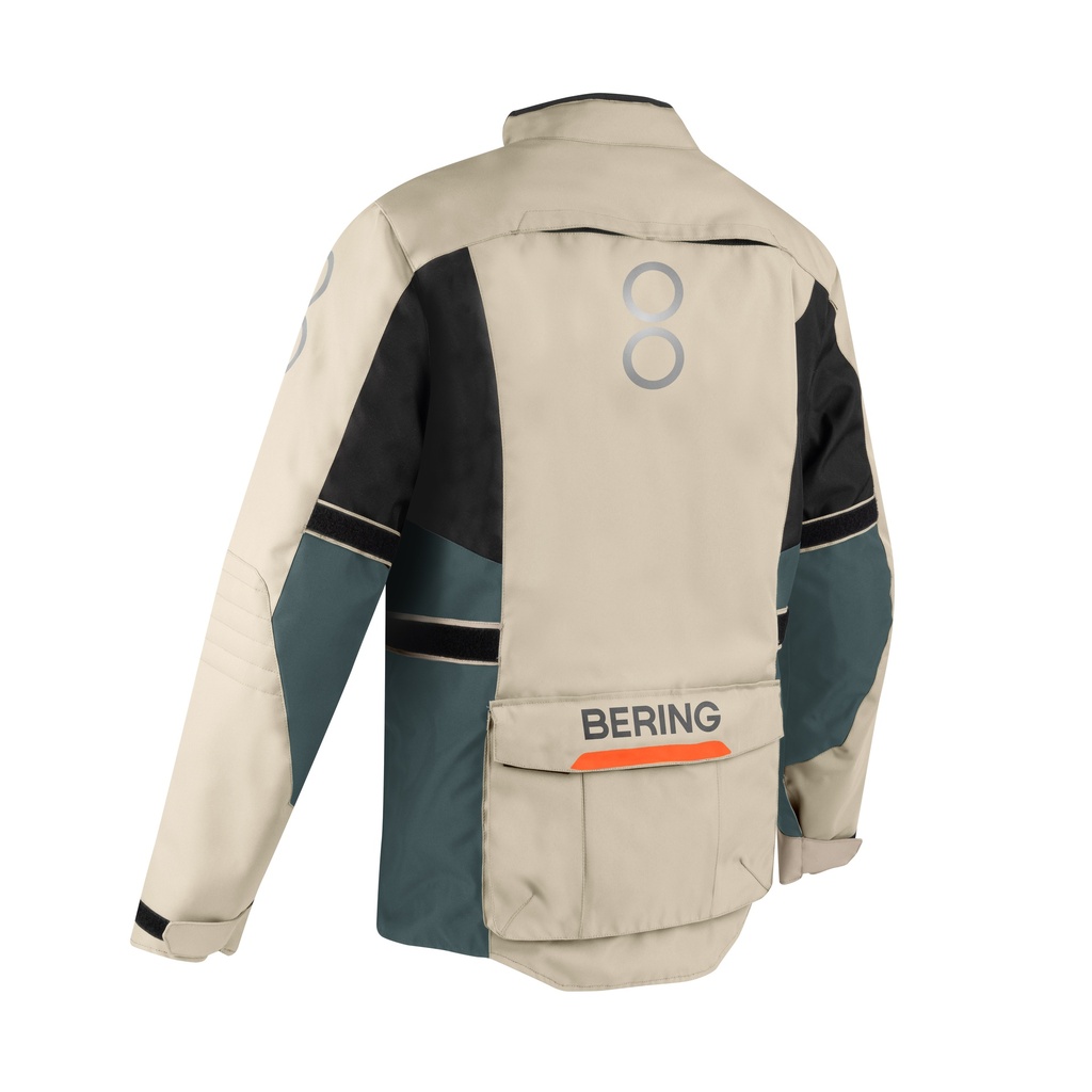 Chaqueta Bering Siberia Beige Gris Naranja - imagen 1