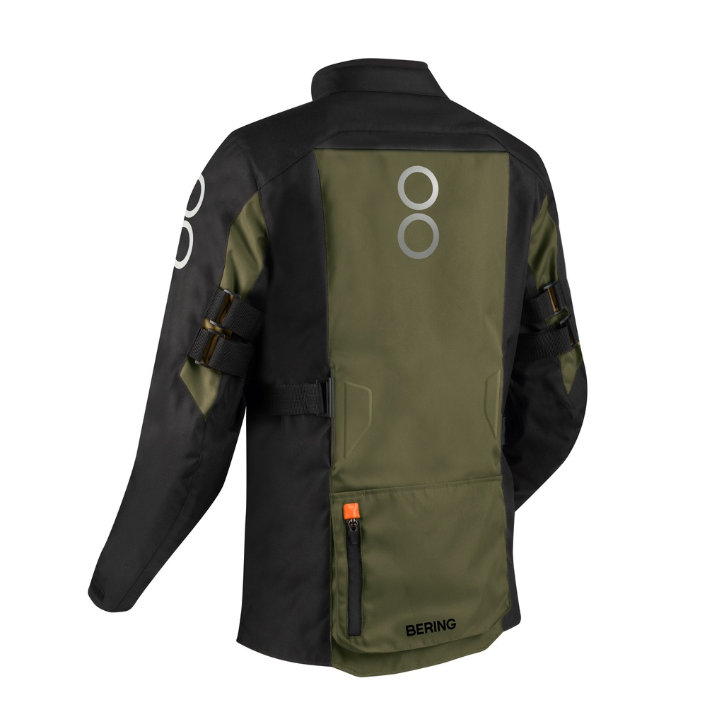 Chaqueta Bering Zephyr Negro Caqui Naranja - imagen 1