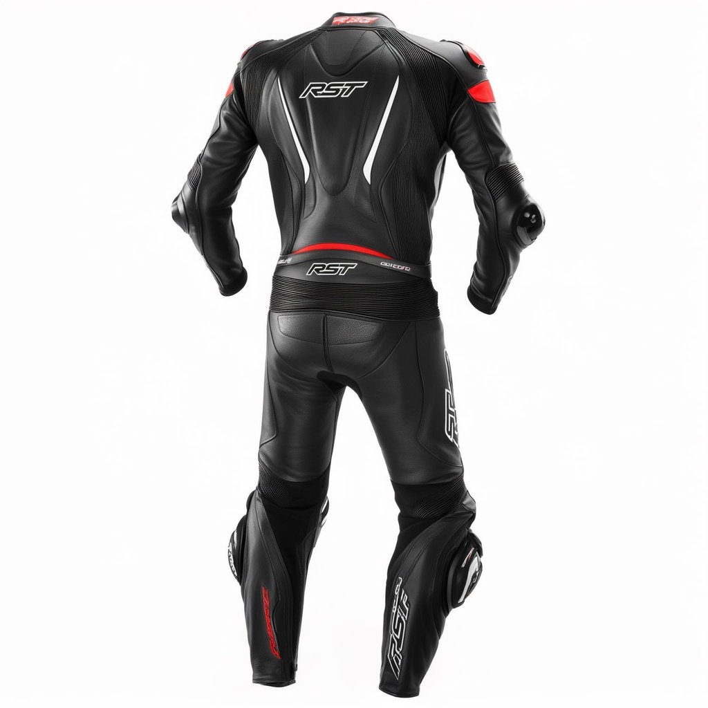 Mono De Piel Rst V4.1 Evo Kangaroo Airbag Ce Hombre - Negro - vista lateral