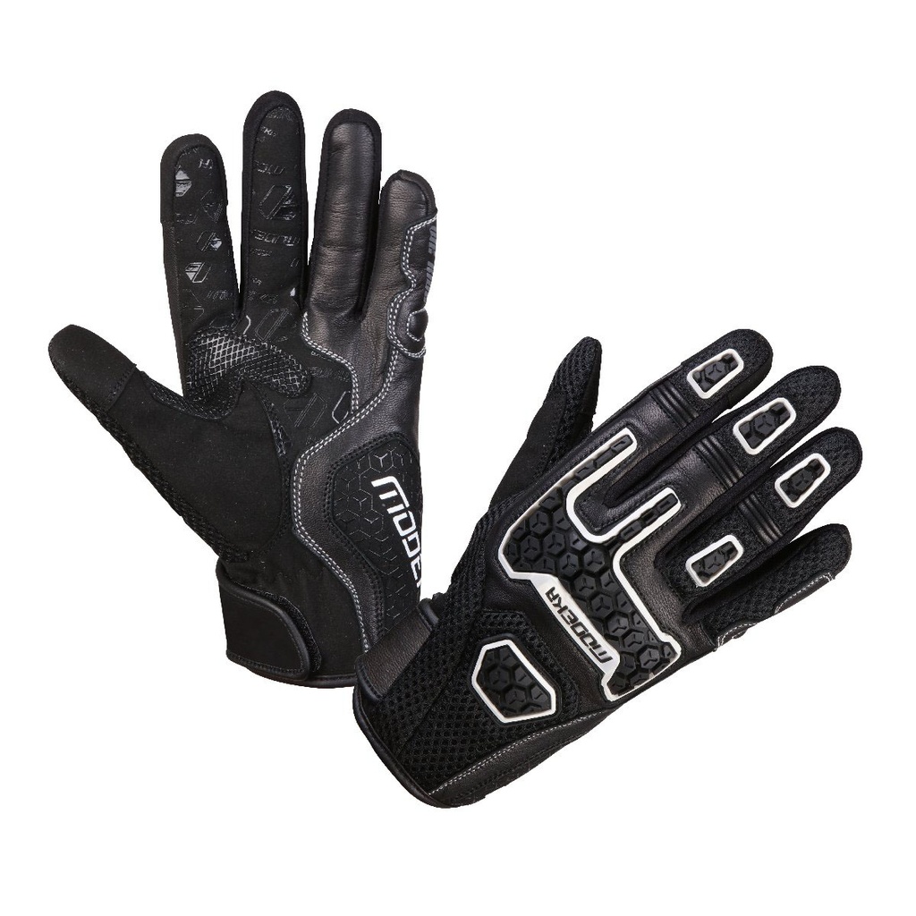 Modeka Glove Dracon Black-And-White