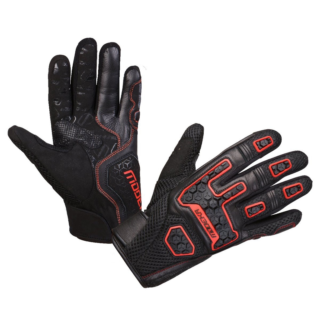 Modeka Glove Dracon Black/Red
