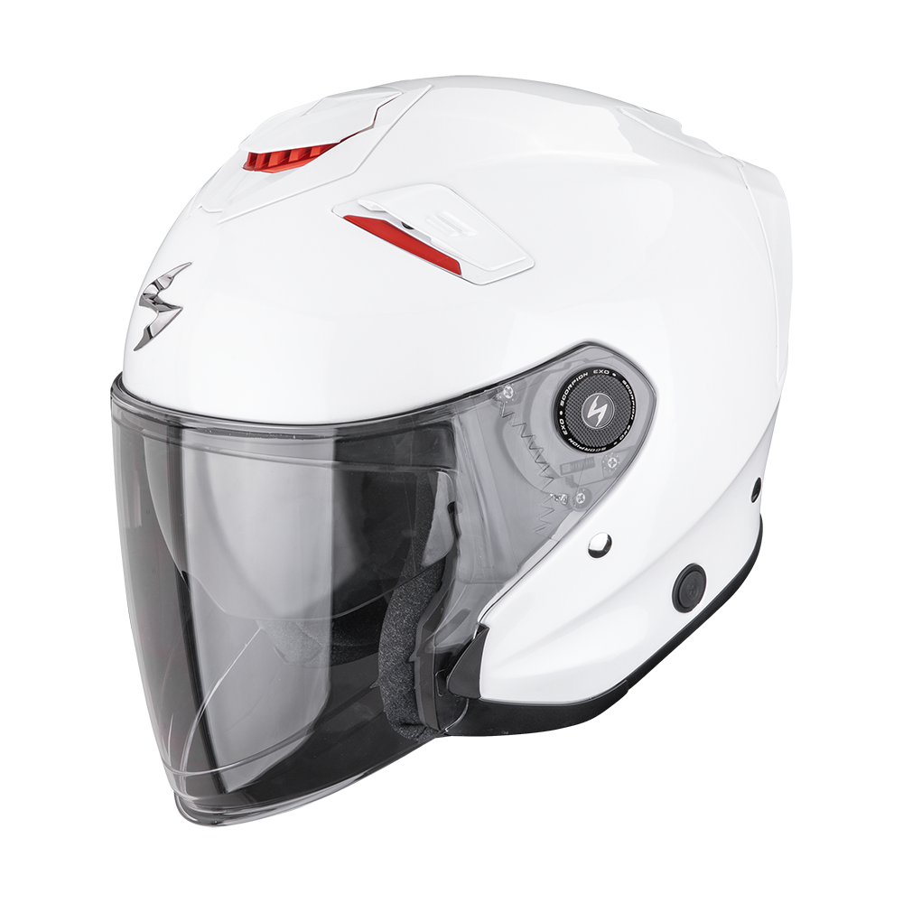Casco Scorpion Exo-Gt Jet Liso Perla Blanco