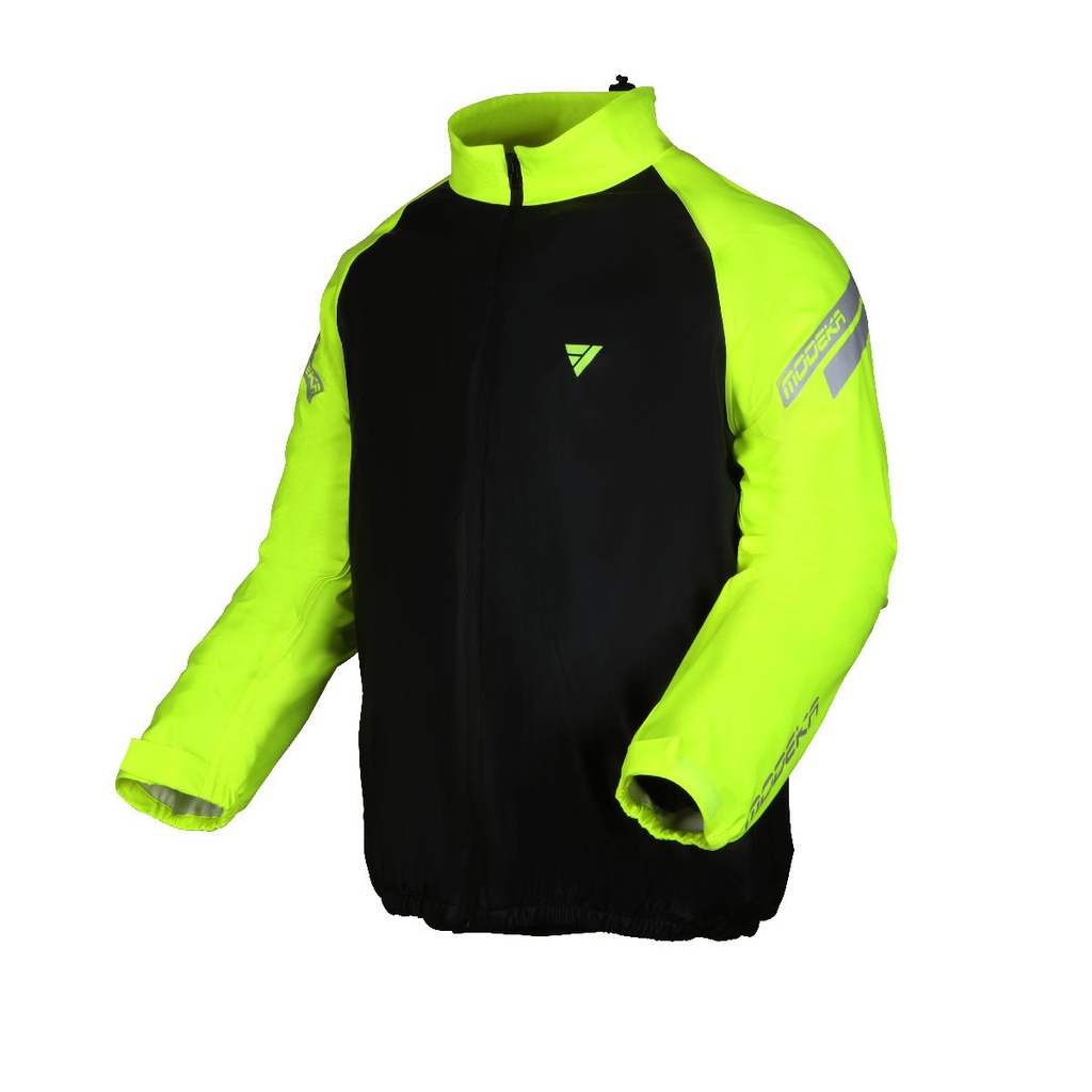 Modeka Flex Dry rain Jacket Black/Yellow