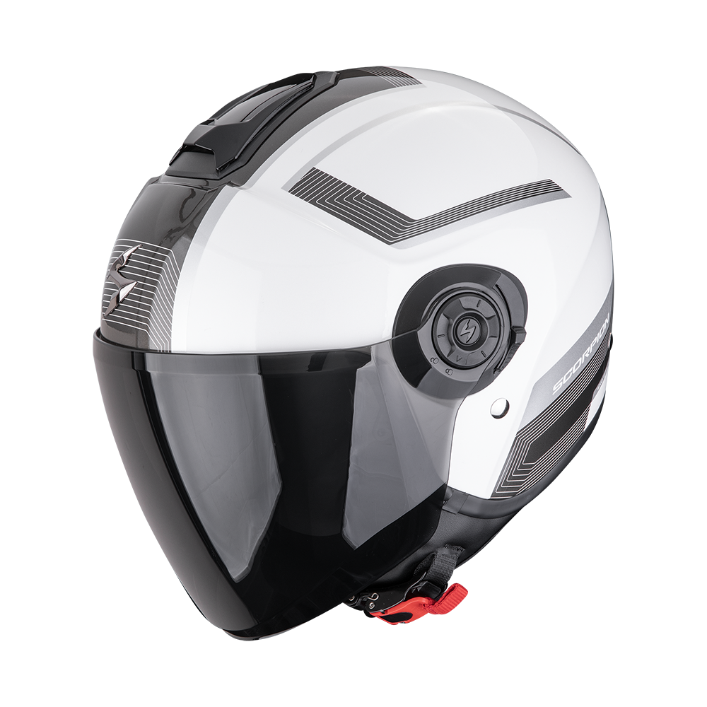 Casco Scorpion Exo-City II Cosmos Perla Blanco-Plata