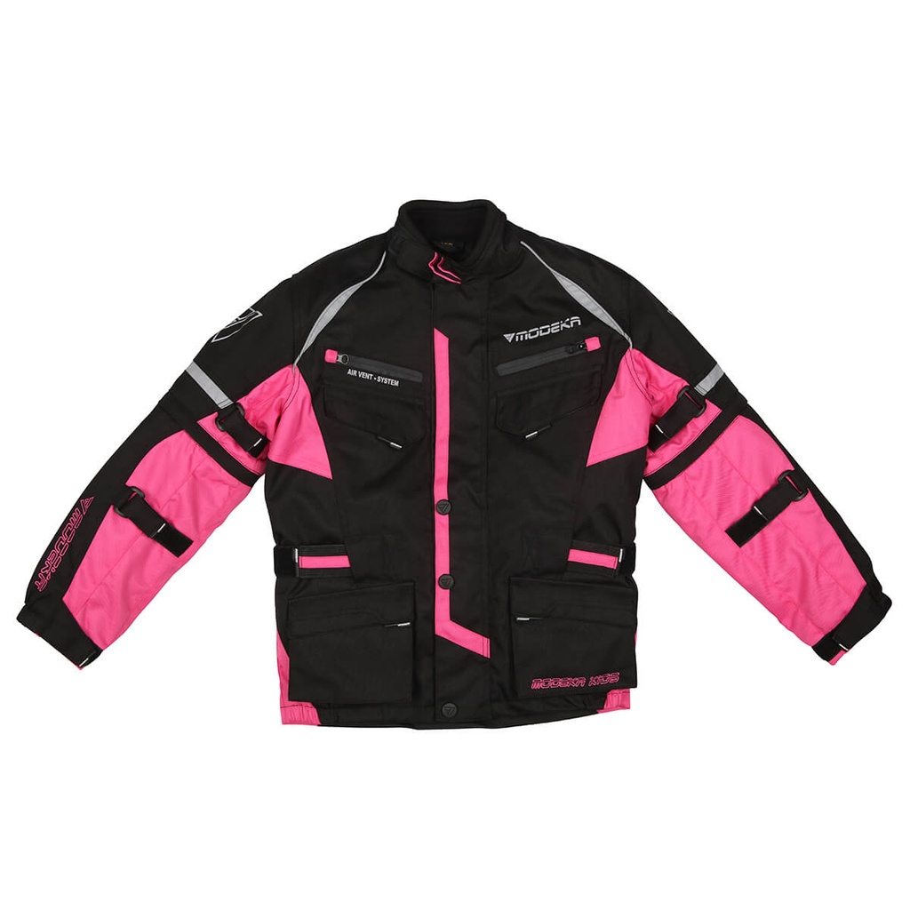 Modeka Tourex II Kids Jacket Black/Pink
