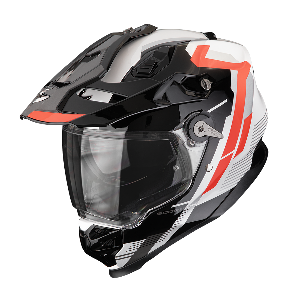 Casco Scorpion Adf-9000 Air Patrol Negro-Rojo