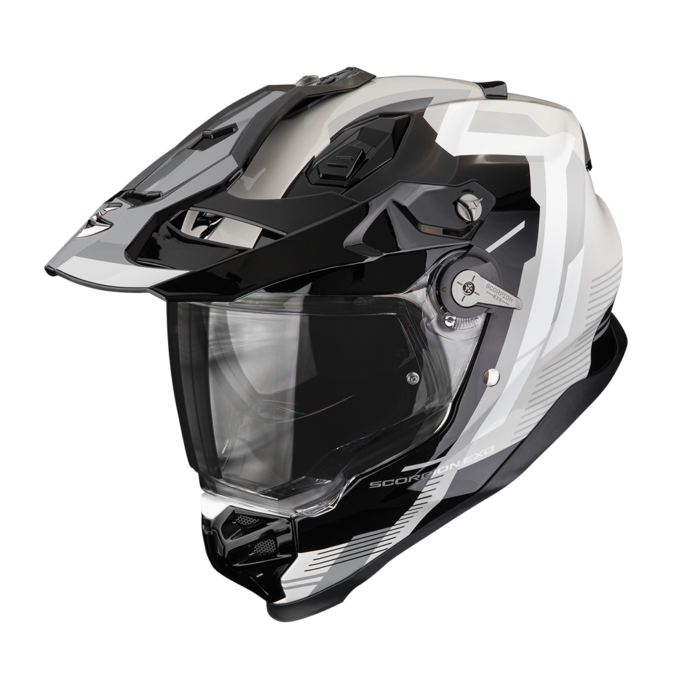 Casco Scorpion Adf-9000 Air Patrol Negro-Plata