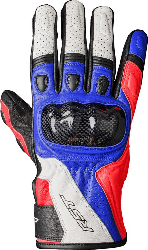 [102123BLU2-08] Guantes (Hombre) Rst Stunt 3 - Rojo/Bianco/Azul (08)