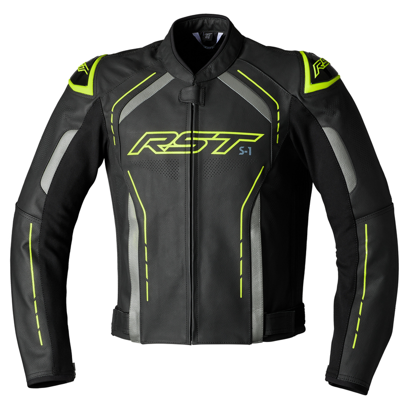 Chaqueta Rst S1 Cuero Hombre - Amarillo  Flúor