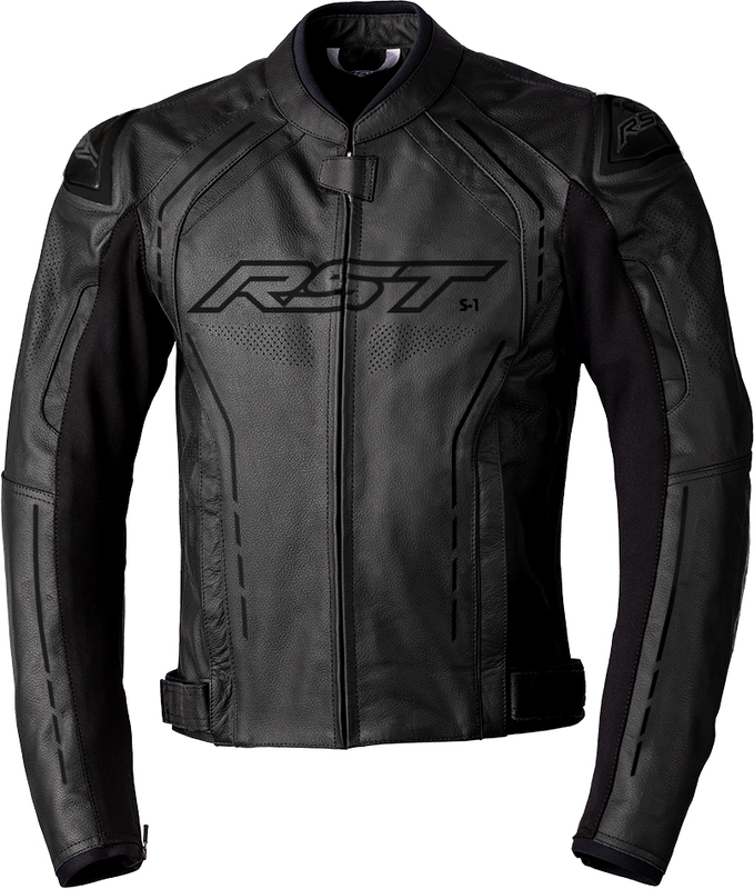 Chaqueta Rst S1 Cuero Hombre - Negro