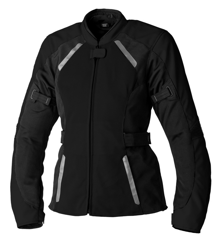 Chaqueta Textil Perforada (Mujer) Rst Ava Mesh Ce Negro, Talla 8/Xs