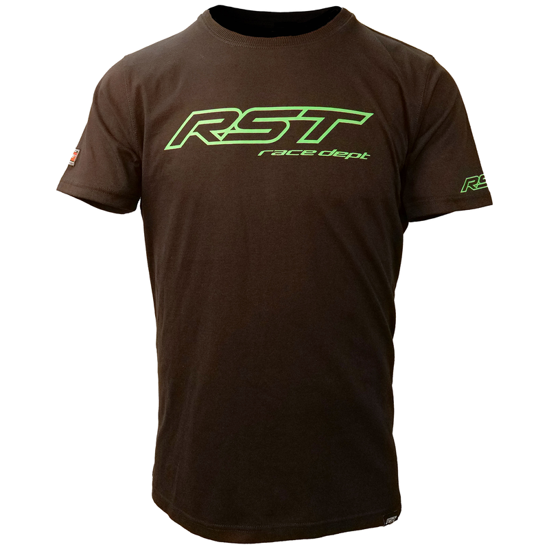 Camiseta Hombre Rst Race Dept Logo - Verde Flúor