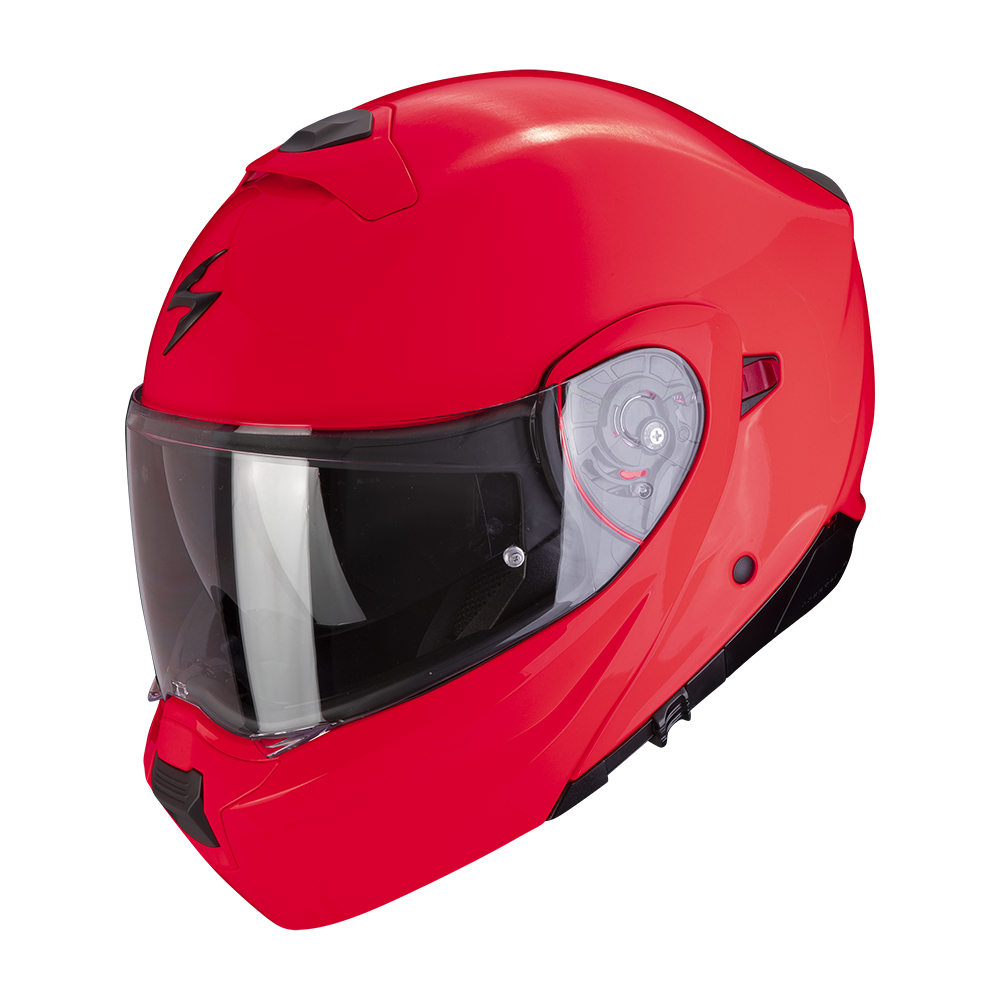 Casco Scorpion Exo-930 Evo Liso Rojo Neón