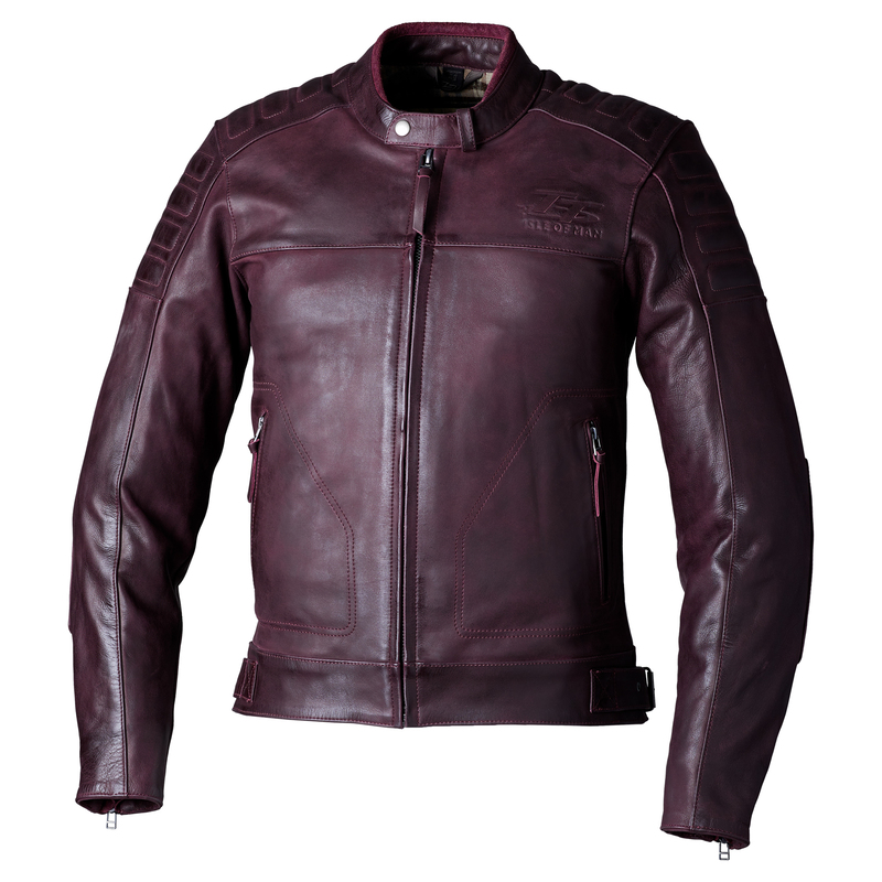 Chaqueta Rst Brandish2 Cuero Ce Hombre - Oxblood