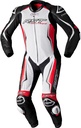 Mono De Piel Rst V4.1 Evo Kangaroo Airbag Ce Hombre - Bianco/Rojo/Negro