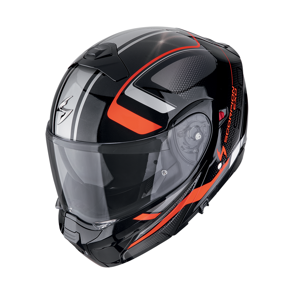 Casco Scorpion Exo-930 Evo Ardens Metálico Negro-Rojo